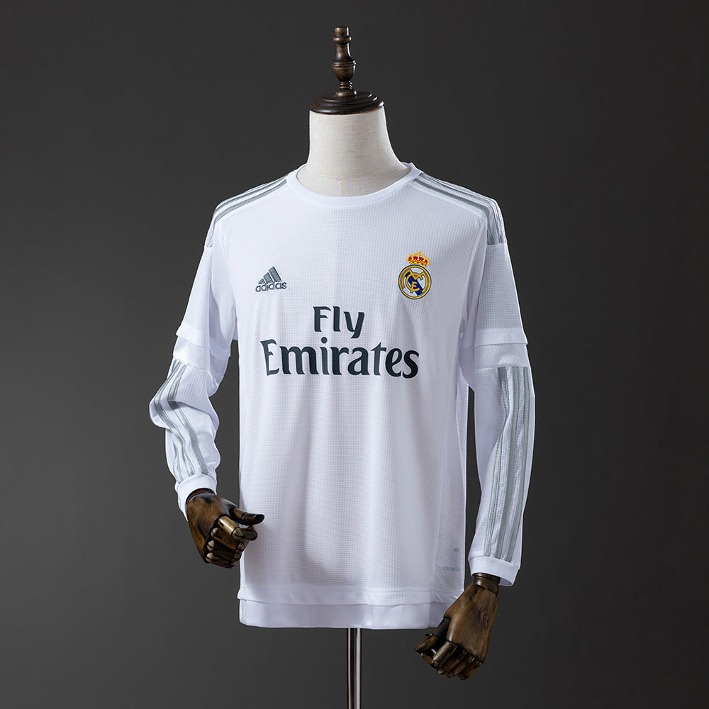 Maillot Rétro Real Madrid 15/16 Domicile Manche Longue