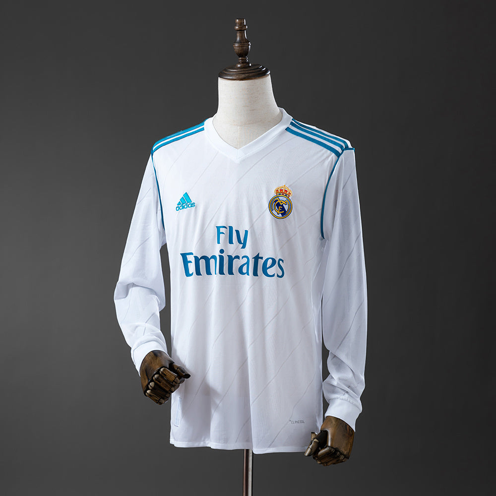 Maillot Rétro Real Madrid 17/18 Domicile Manche Longue