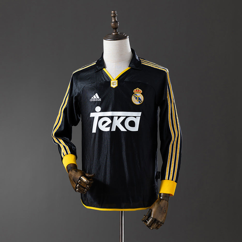 Maillot Rétro Real Madrid 98/00 Extérieur Manche Longue