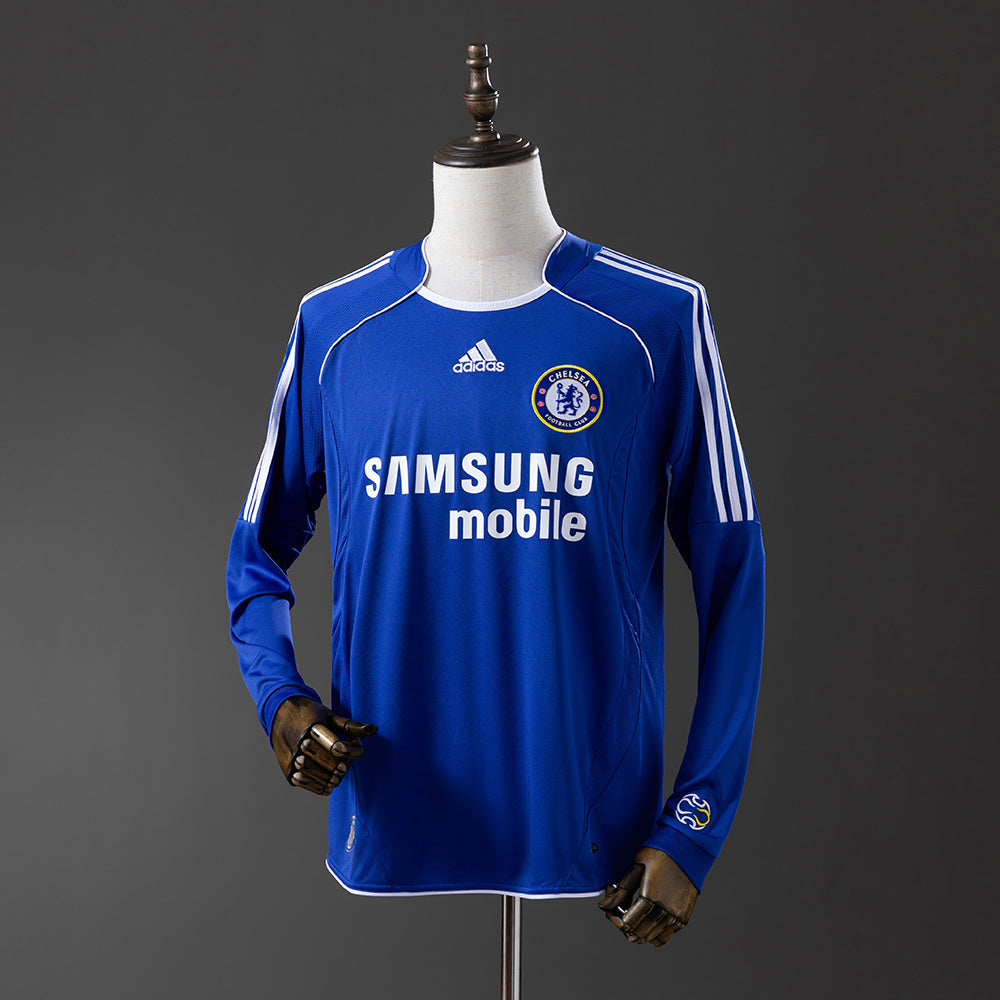 Maillot Rétro Chelsea 06/07 Domicile Manche Longue