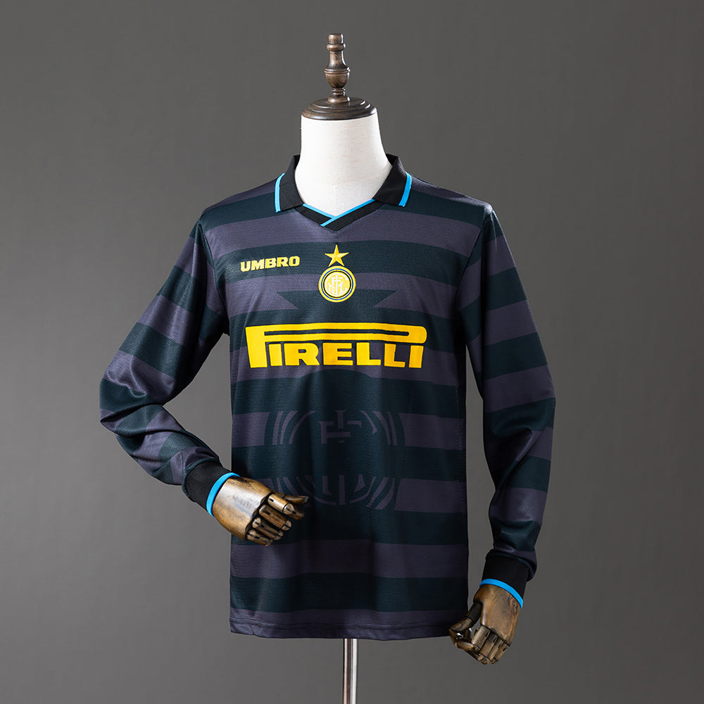 Maillot Rétro Inter Milan 97/98 Troisième Extérieur Manche Longue