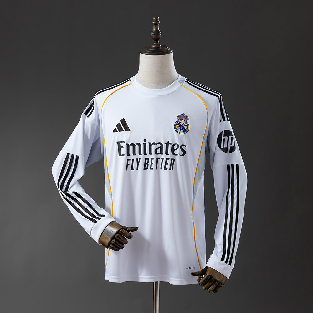 Maillot Real Madrid 25/26 Domicile Manche Longue