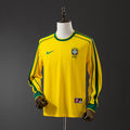 Maillot Rétro Brésil 1998 Domicile Manche Longue