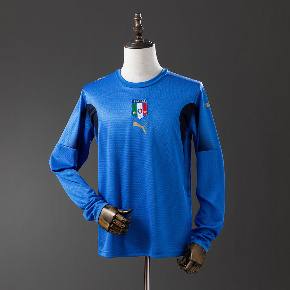 Maillot Rétro Italie 2006 Domicile Manche Longue