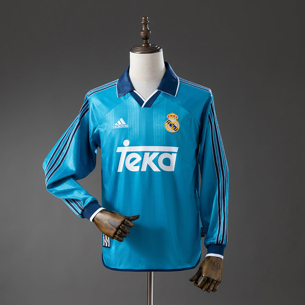 Maillot Rétro Real Madrid 99/00 Troisième Extérieur Manche Longue
