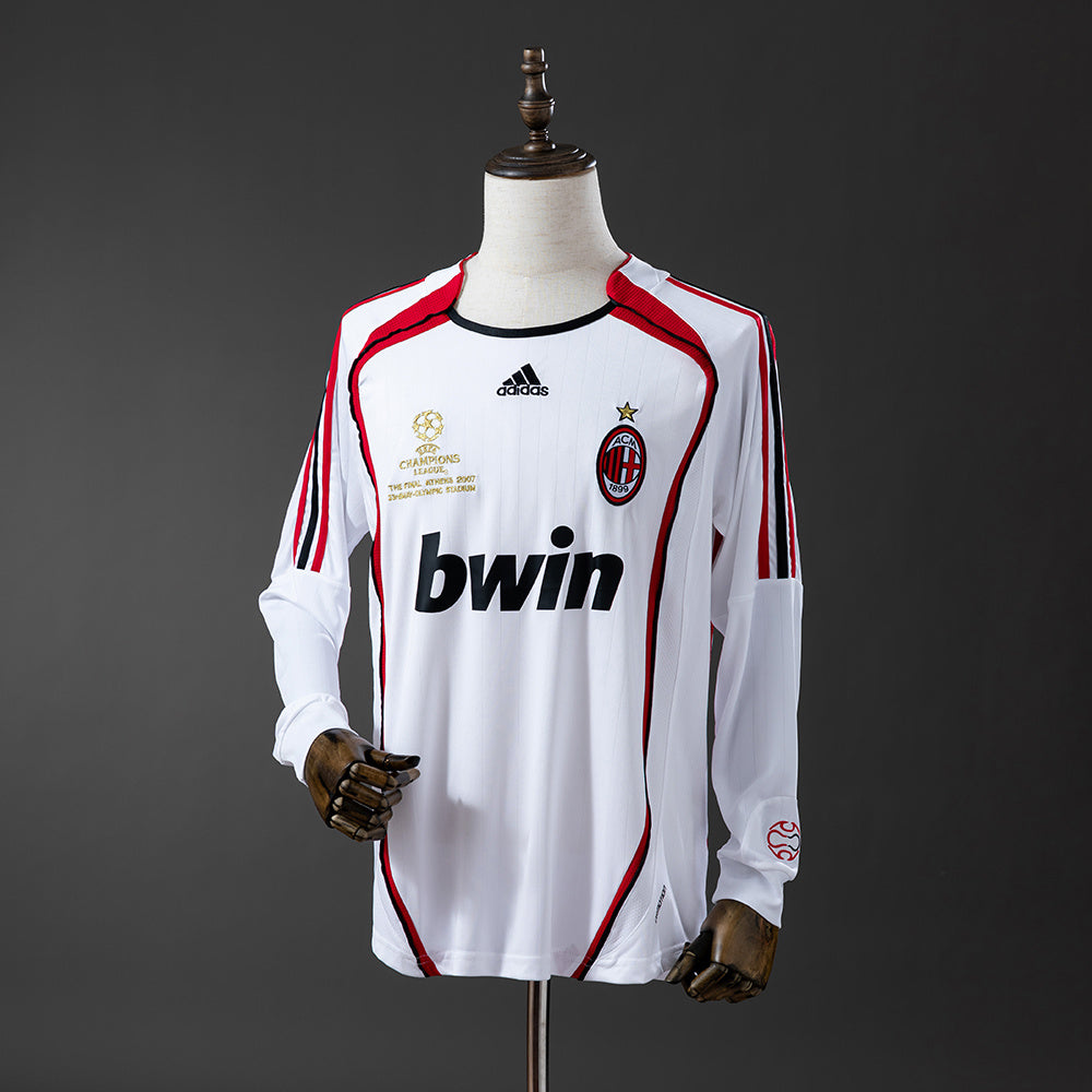 Maillot Rétro AC Milan 06/07 Extérieur Manche Longue