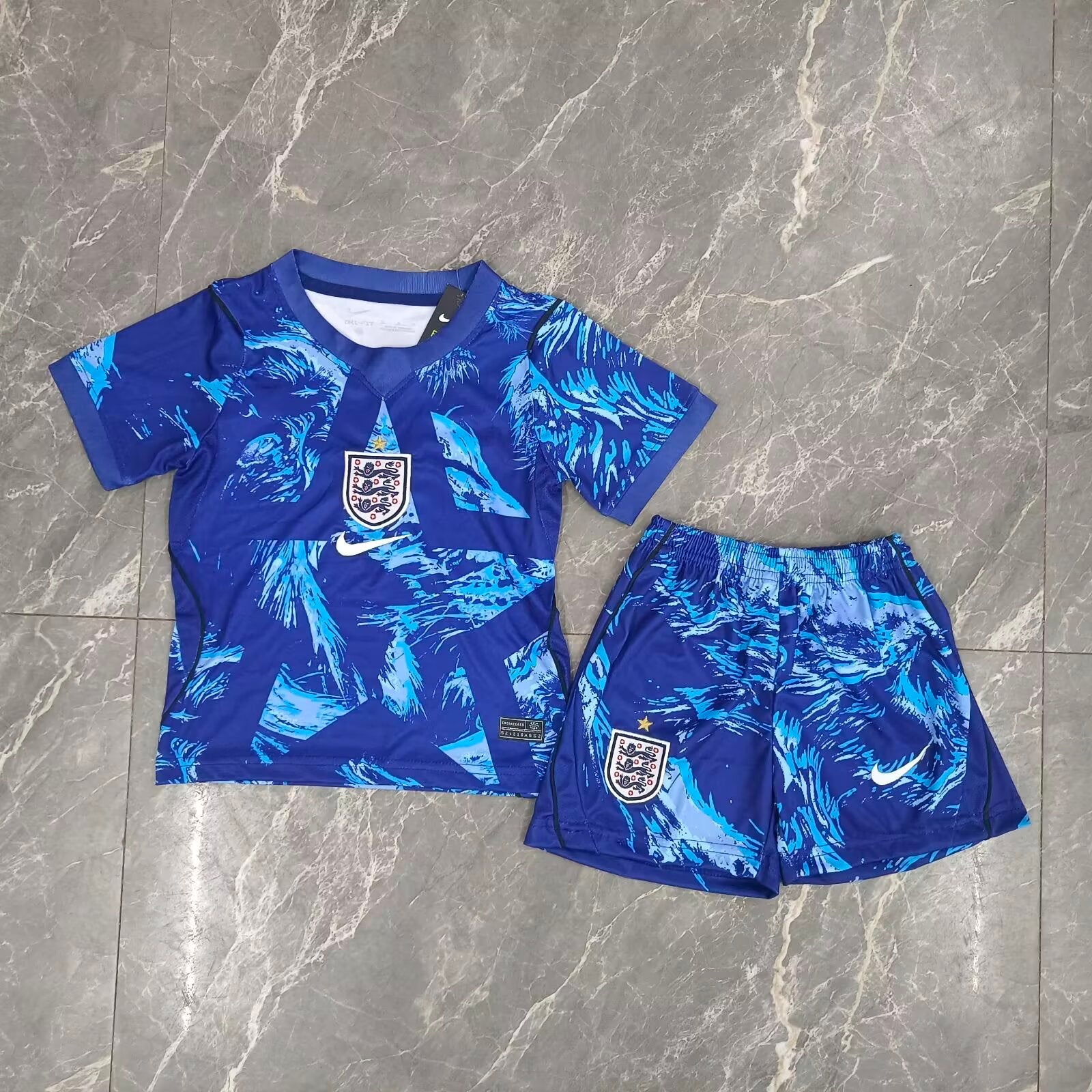 Ensemble Maillot Gardien Angleterre 2026/27 Bleu