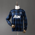 Maillot Rétro Manchester United 13/14 Noir Manche Longue