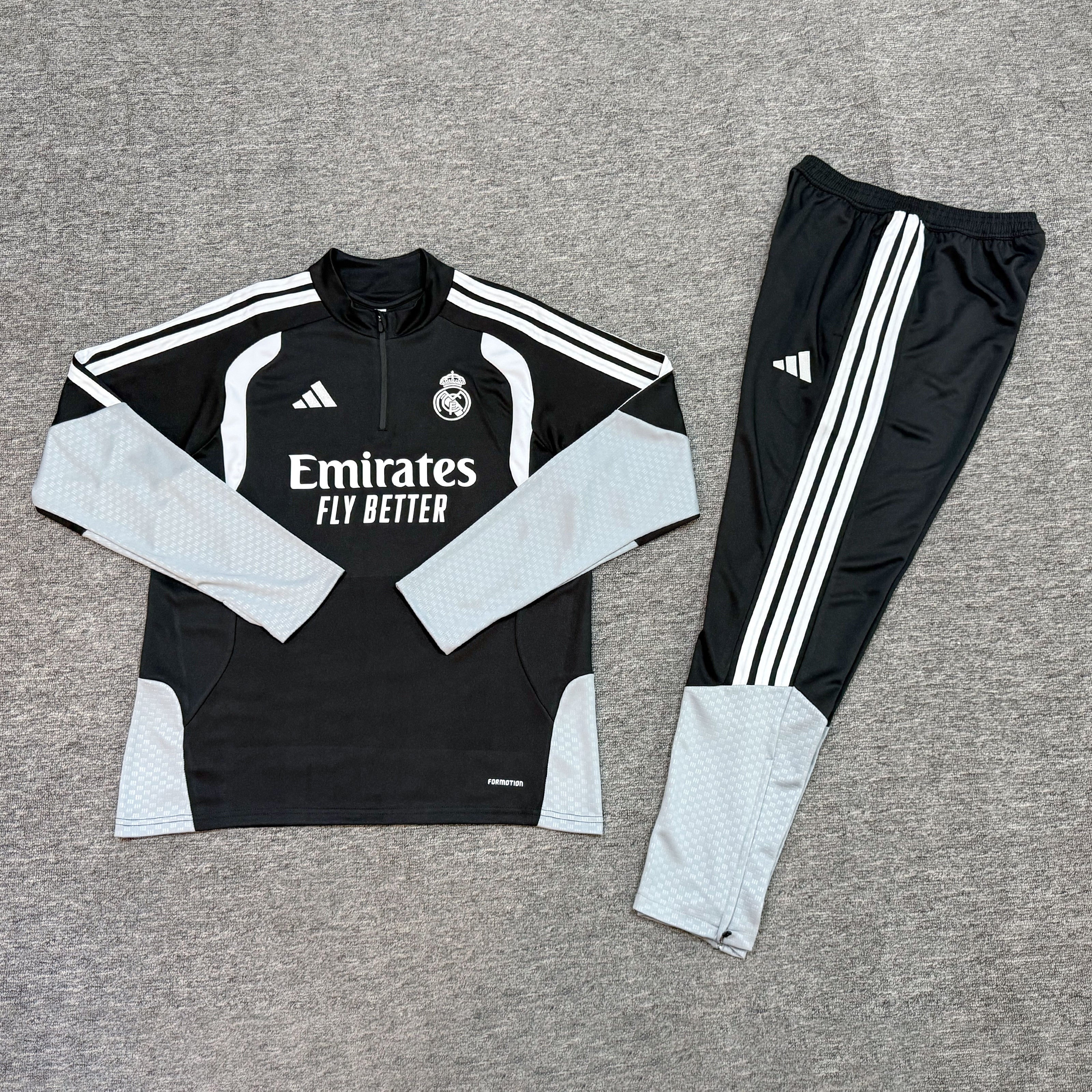 26 Real Madrid Black Tracksuit