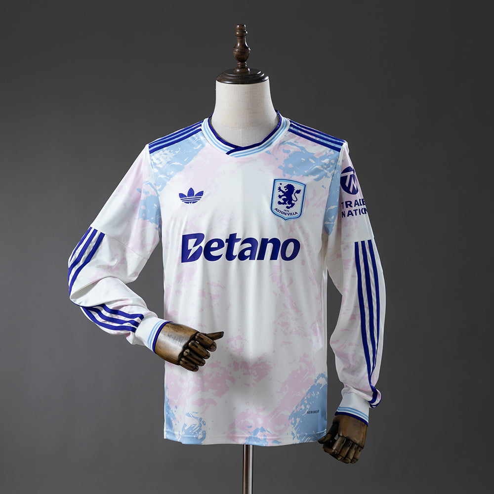 Maillot Aston Villa 25/26 Troisième Extérieur Manche Longue