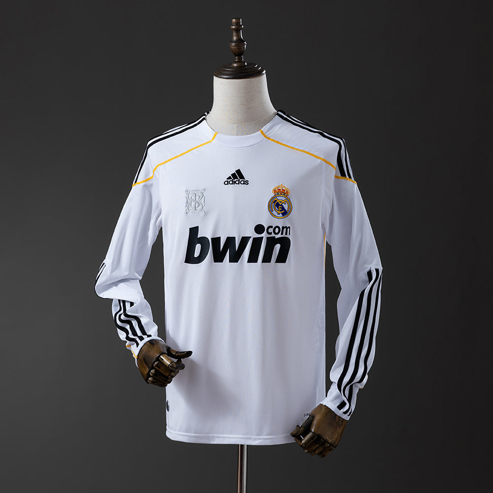 Maillot Rétro Real Madrid 09/10 Domicile Manche Longue