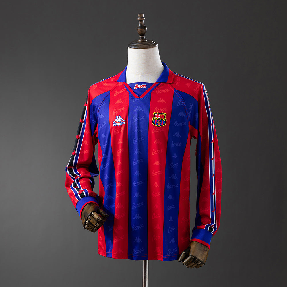 Maillot Rétro Barcelone 96/97 Domicile Manche Longue