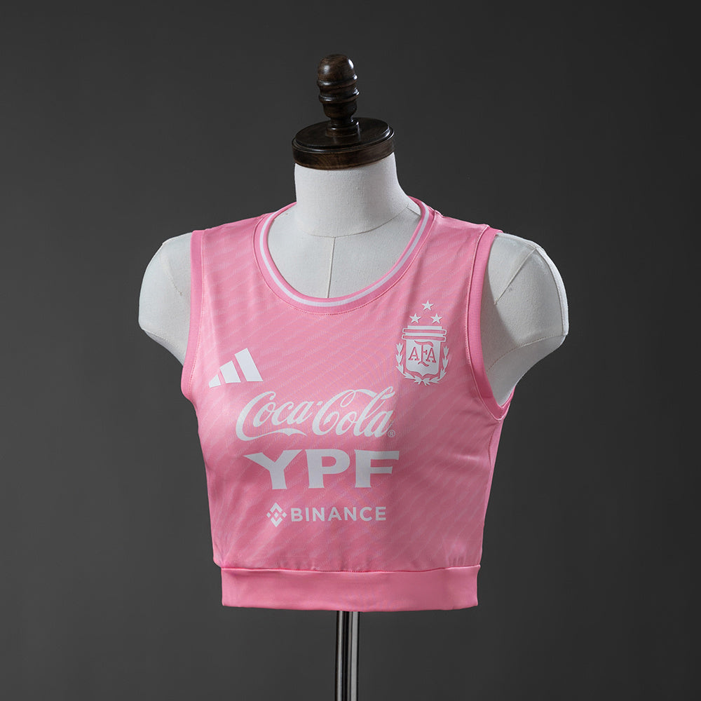 Argentina 25/26 Pink Women's Crop Top