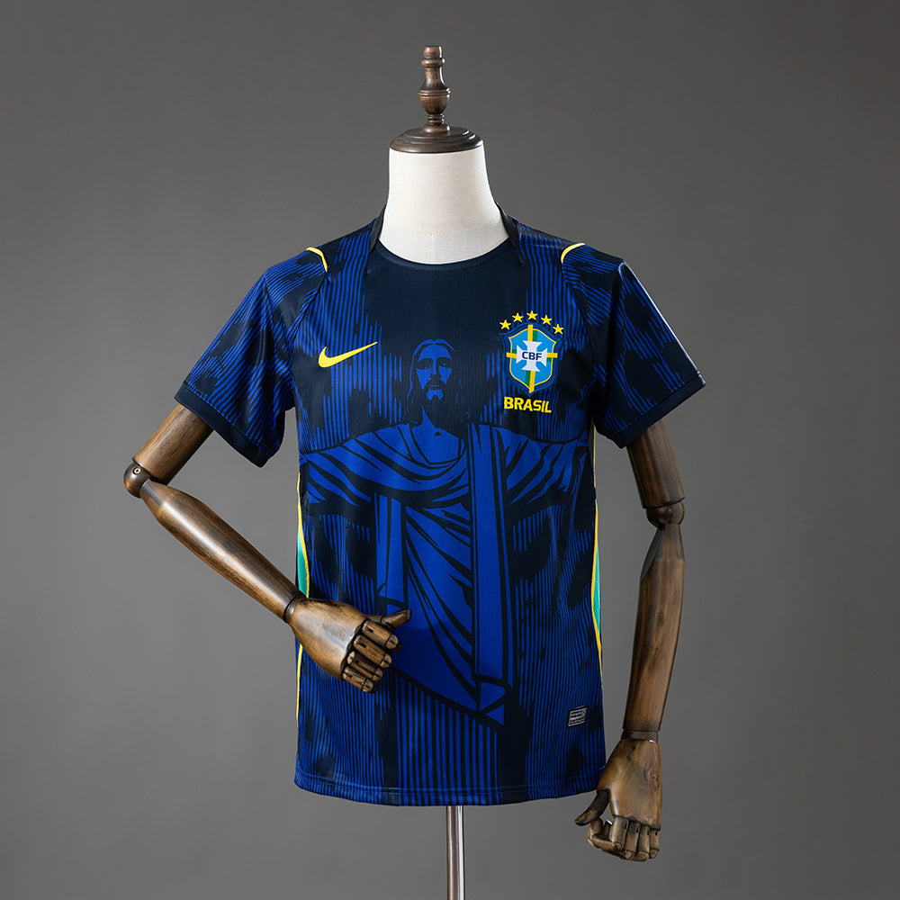 Maillot Brésil 2026 Édition Jésus - Bleu