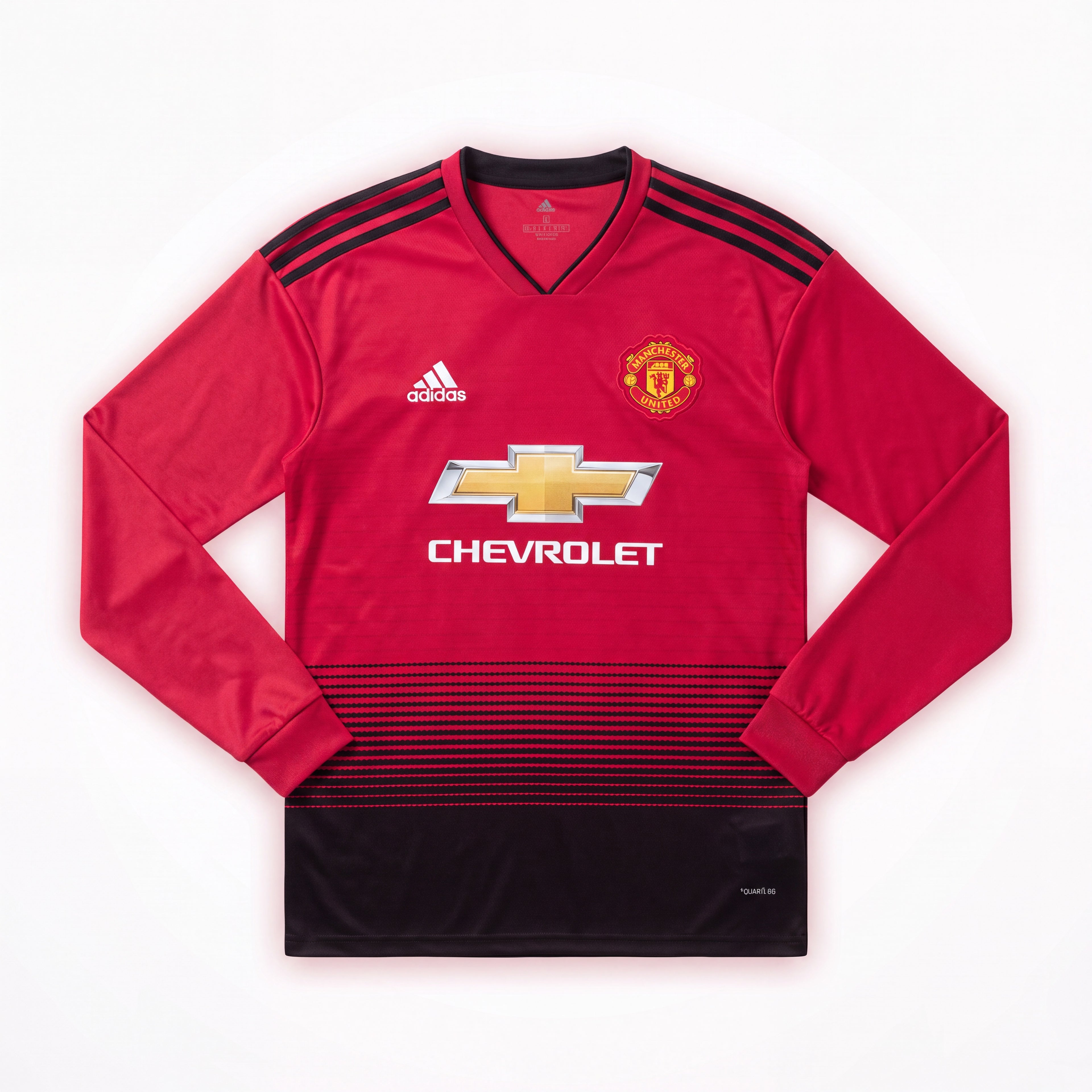 Maillot Rétro Manchester United 18/19 Domicile Manche Longue