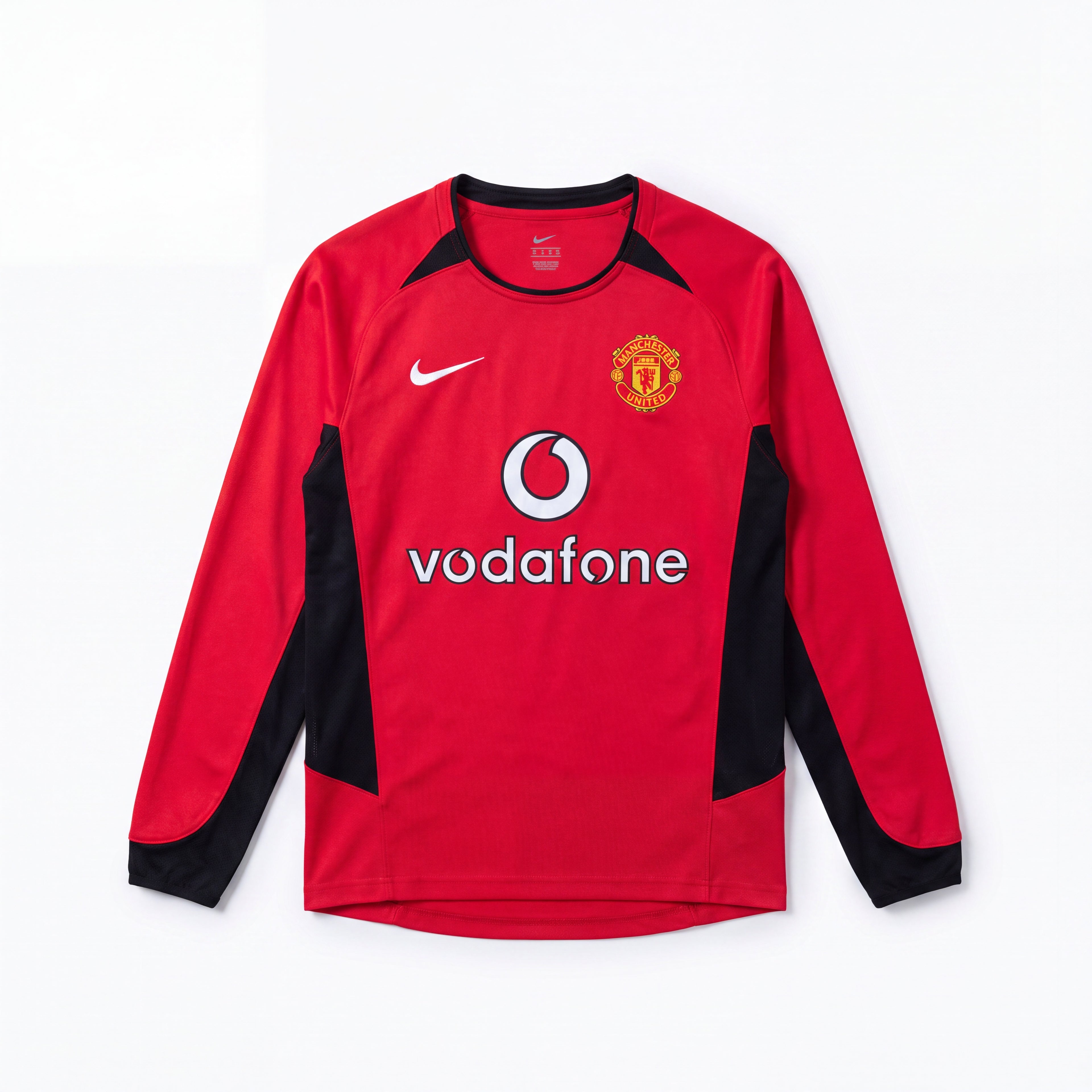 Maillot Rétro Manchester United 02/04 Domicile Manche Longue