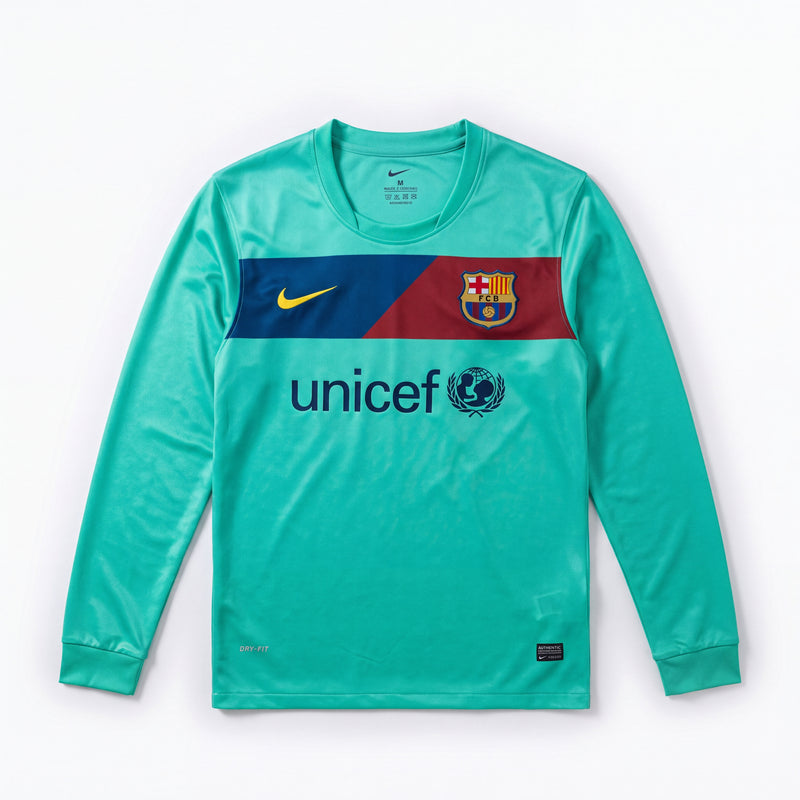 Maillot Rétro Barcelone 10/11 Extérieur Manche Longue