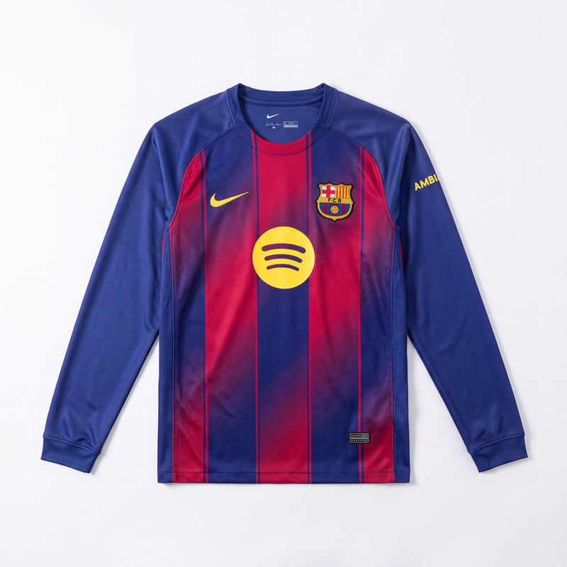 Maillot Barcelone 25/26 Domicile Manche Longue