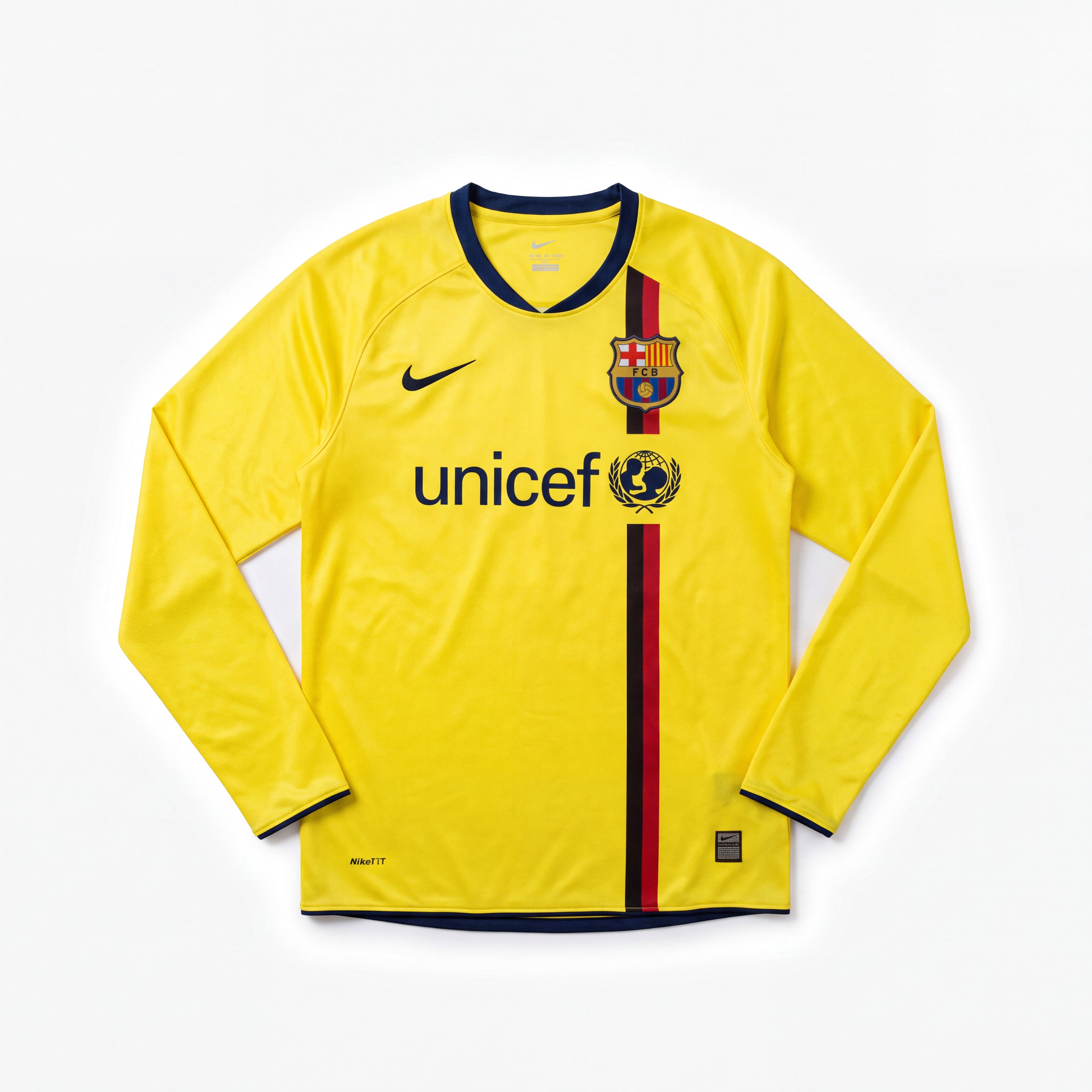 Maillot Rétro Barcelone 08/09 Extérieur Manche Longue