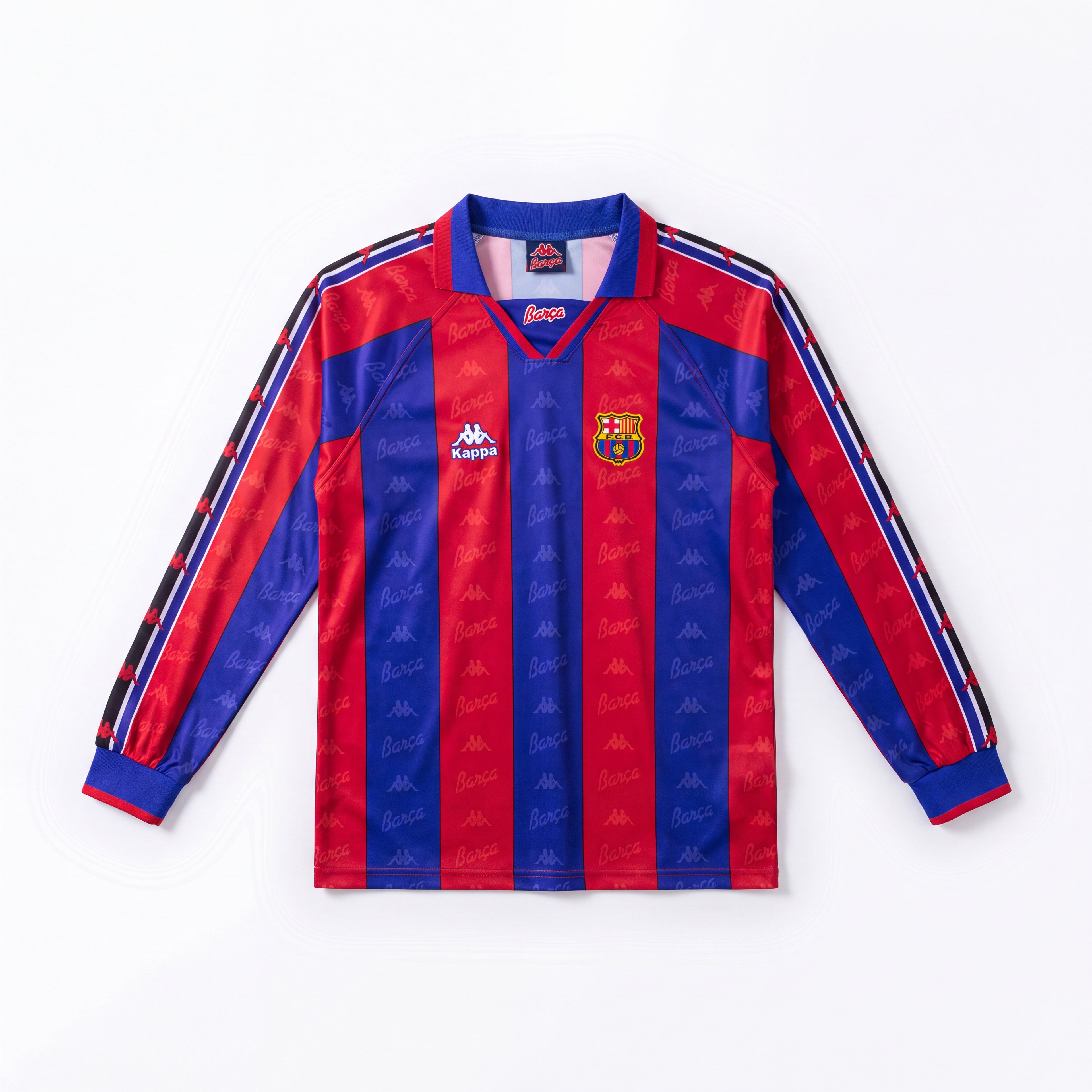 Maillot Rétro Barcelone 96/97 Domicile Manche Longue
