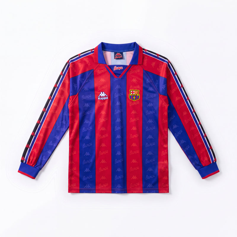 Maillot Rétro Barcelone 96/97 Domicile Manche Longue