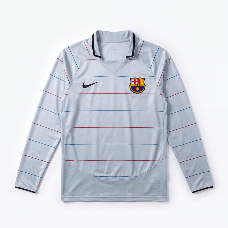 Maillot Rétro Barcelone 03/04 Extérieur Manche Longue