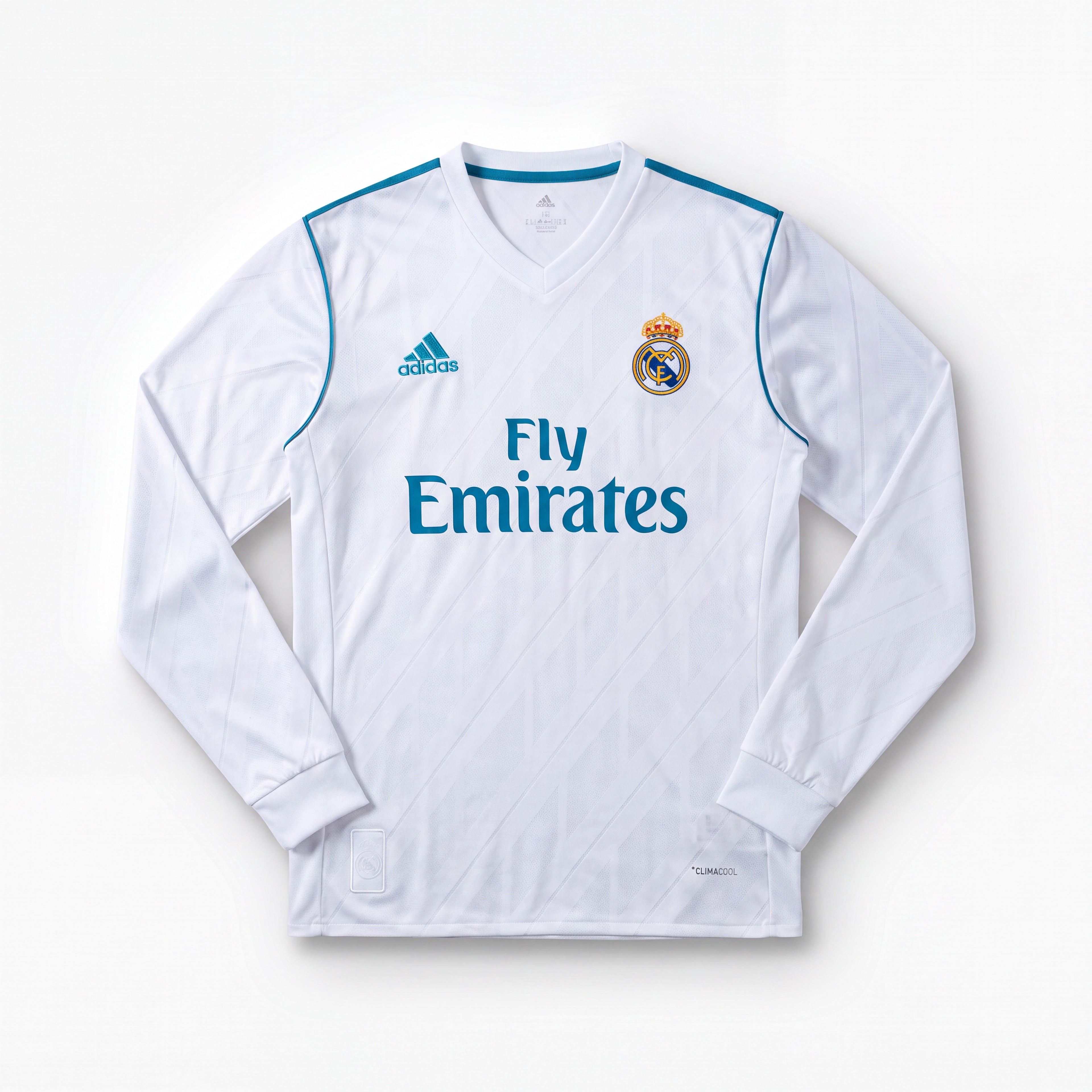 Maillot Rétro Real Madrid 17/18 Domicile Manche Longue