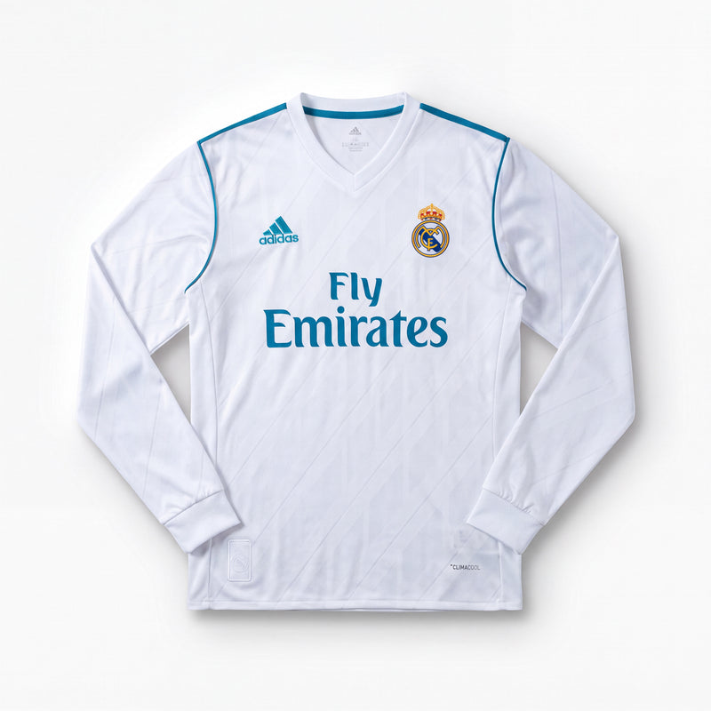 Maillot Rétro Real Madrid 17/18 Domicile Manche Longue