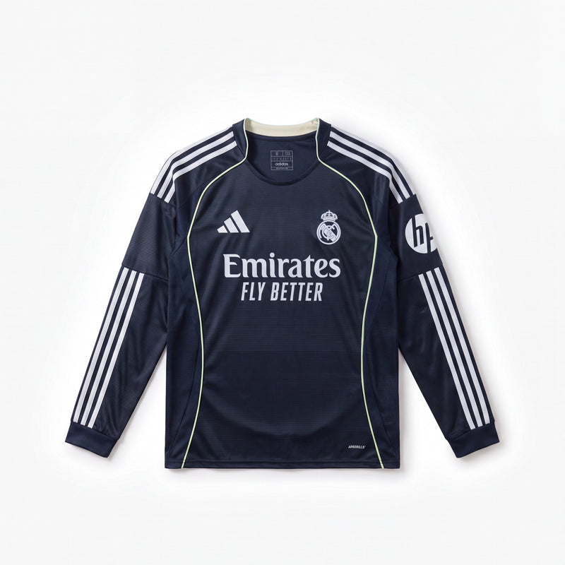 Maillot Real Madrid 25/26 Extérieur Manche Longue
