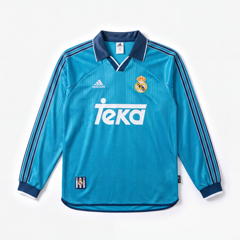 Maillot Rétro Real Madrid 99/00 Troisième Extérieur Manche Longue