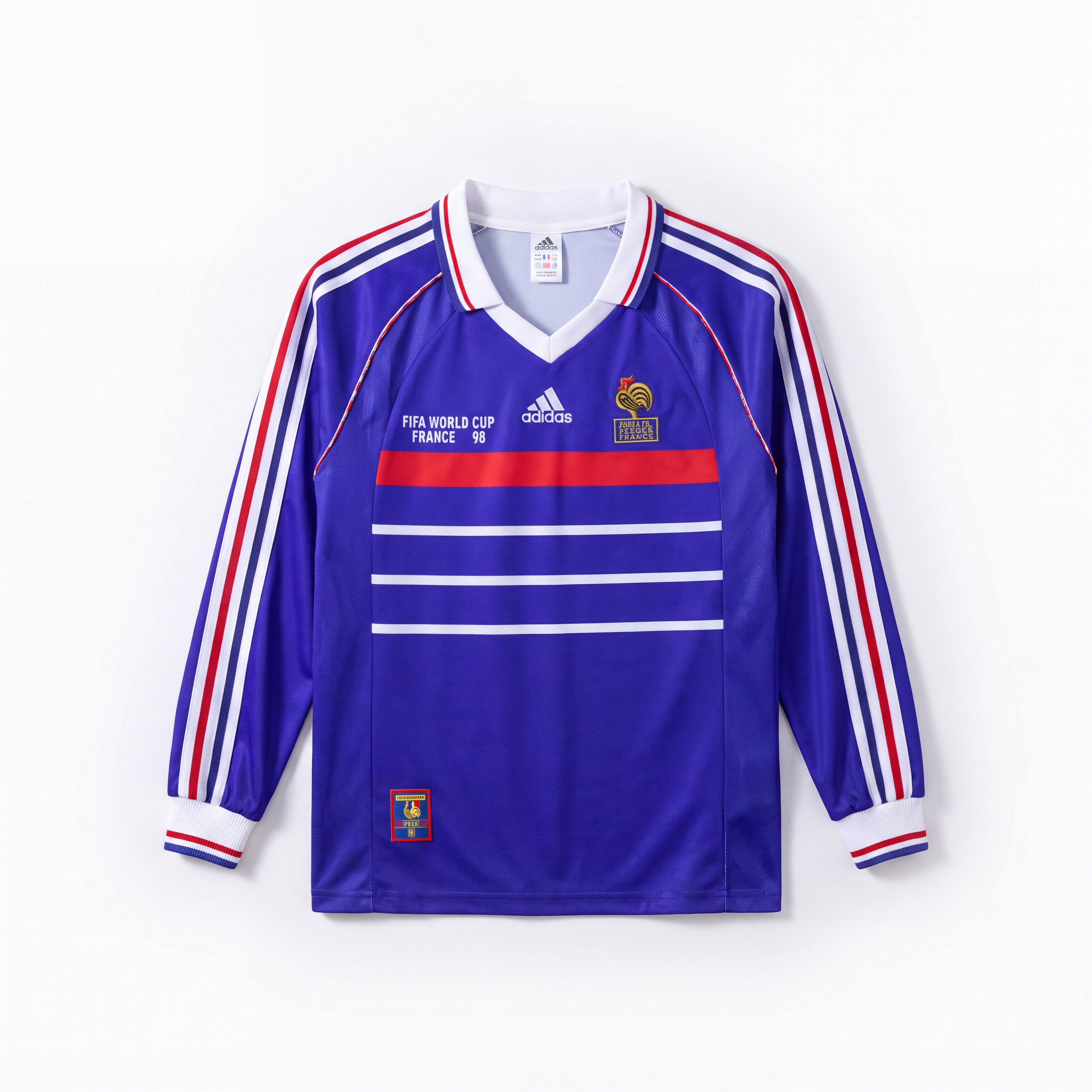 Maillot Rétro France 1998 Domicile Manche Longue