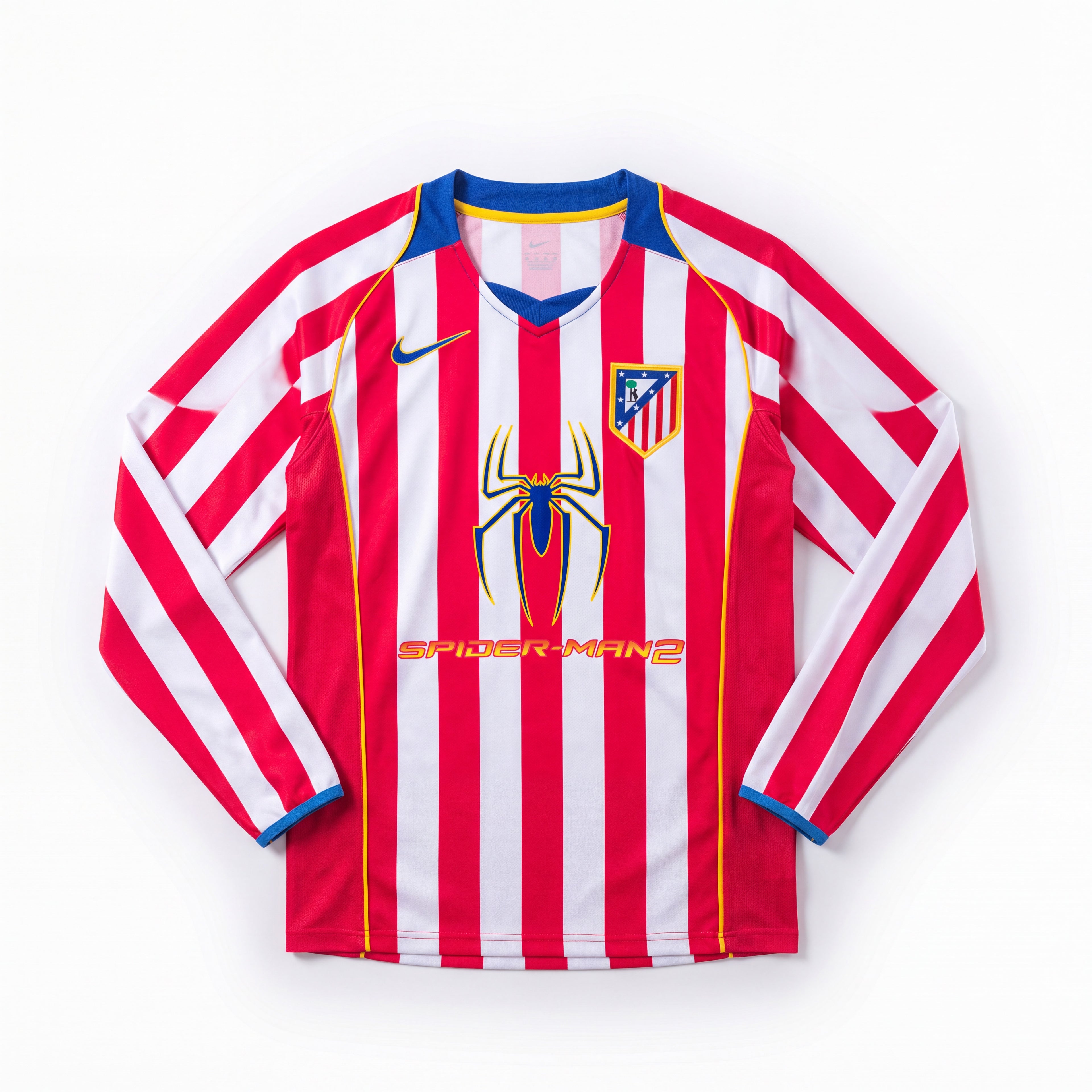 Maillot Rétro Atlético Madrid 04/05 Domicile Manche Longue