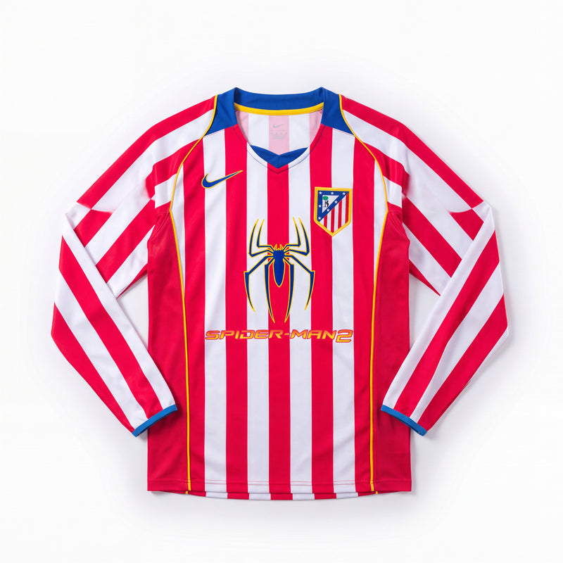 Maillot Rétro Atlético Madrid 04/05 Domicile Manche Longue