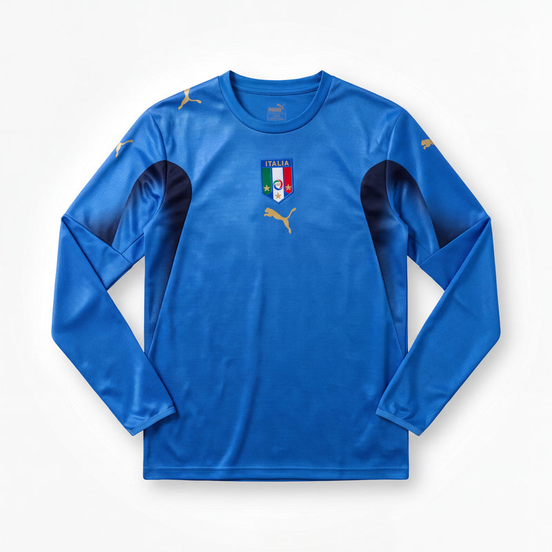 Maillot Rétro Italie 2006 Domicile Manche Longue