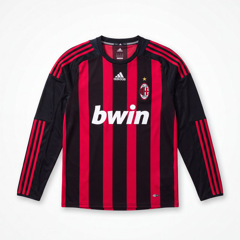Maillot Rétro AC Milan 08/09 Domicile Manche Longue