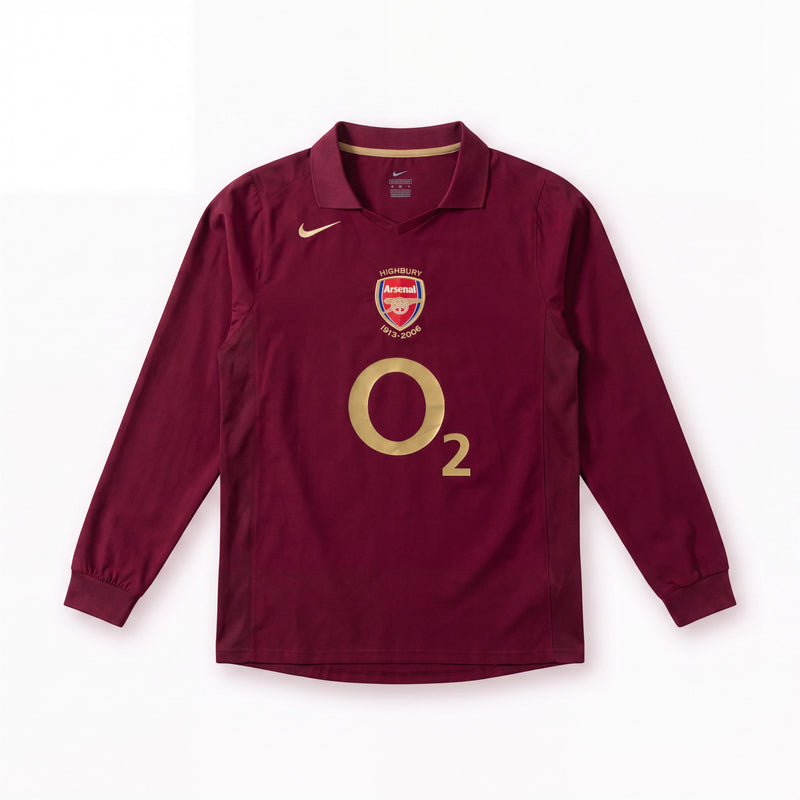 Maillot Rétro Arsenal 05/06 Domicile Manche Longue