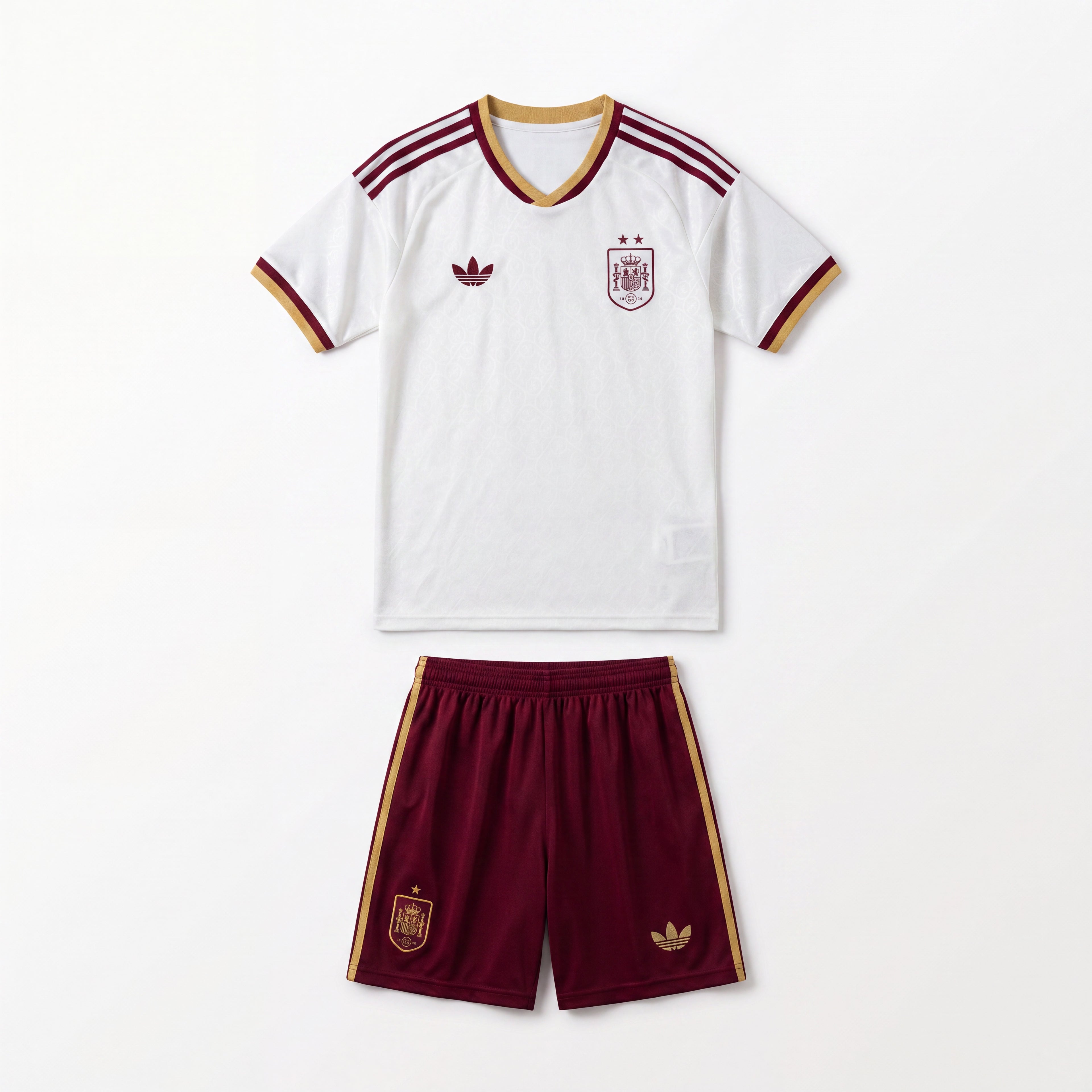 Maillot Espagne 2026 Extérieur Coupe du Monde Enfant 2 étoiles