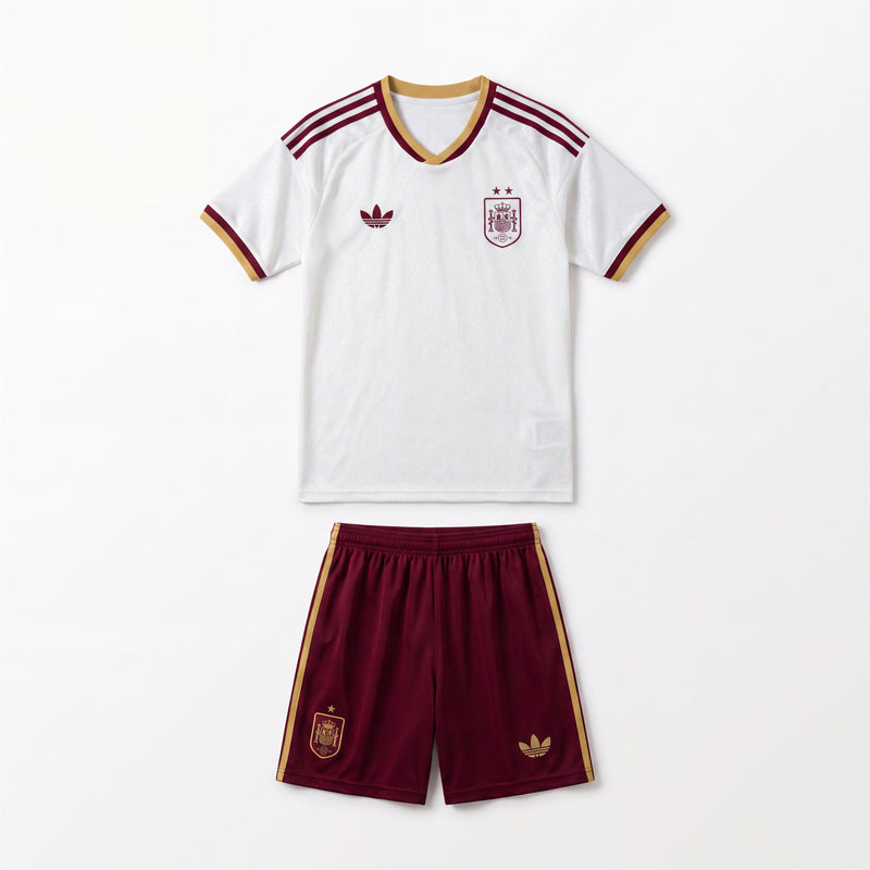 Maillot Espagne 2026 Extérieur Coupe du Monde Enfant 2 étoiles