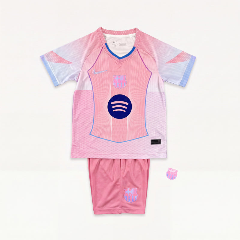 Ensemble Maillot Barcelone 2025/26 Édition Spéciale Enfant