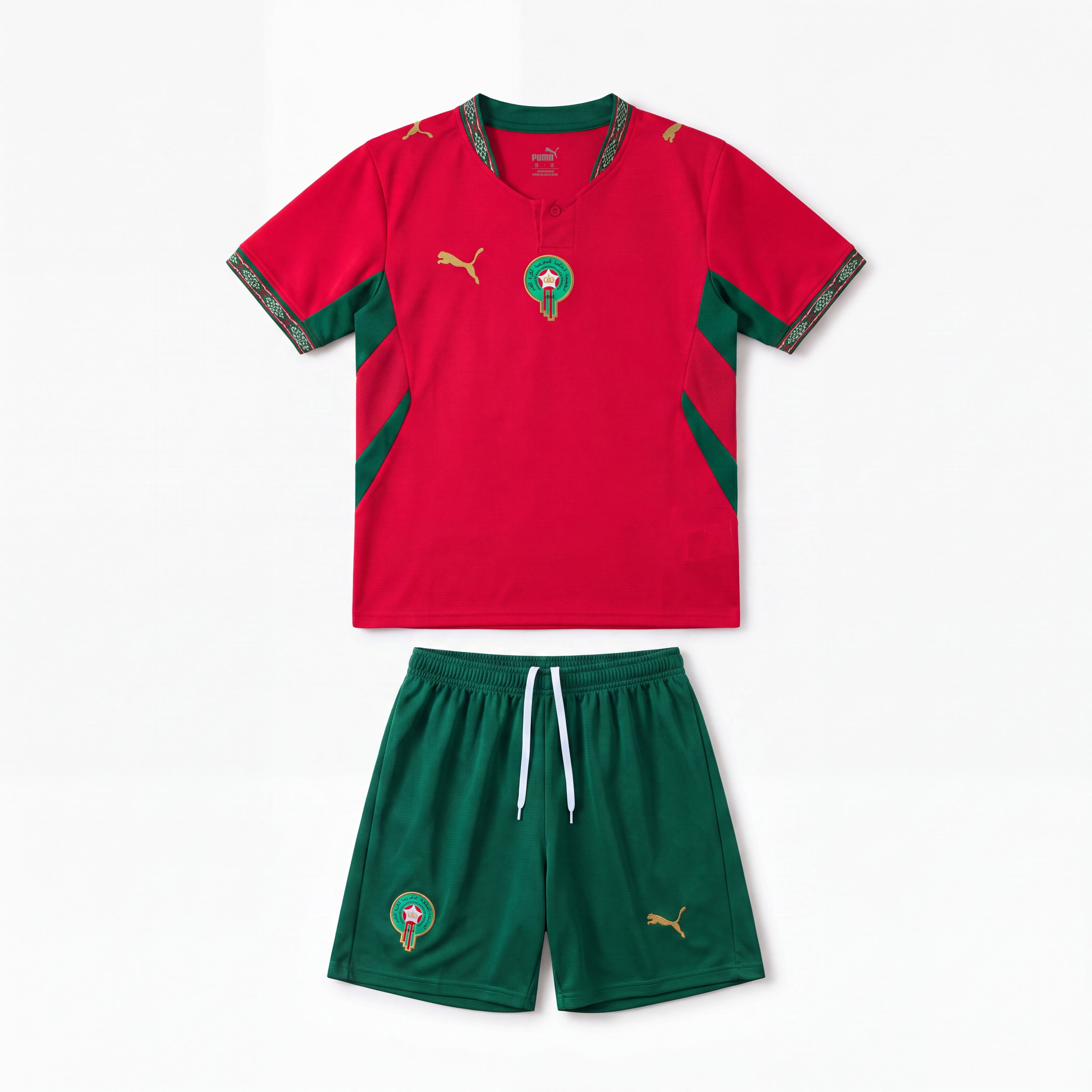 Morocco 2026 Home Kids Kit Jersey