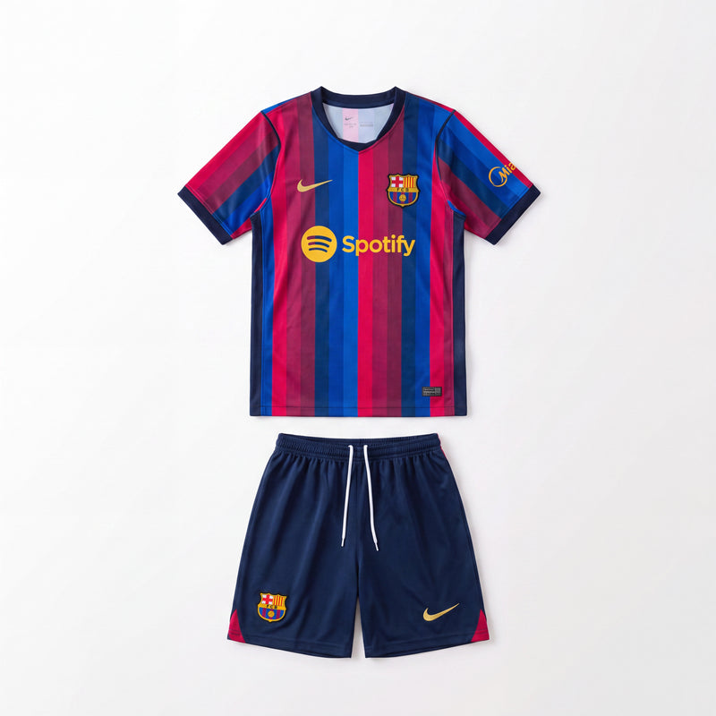 Barcelona 26/27 Home Kids Kit Jersey