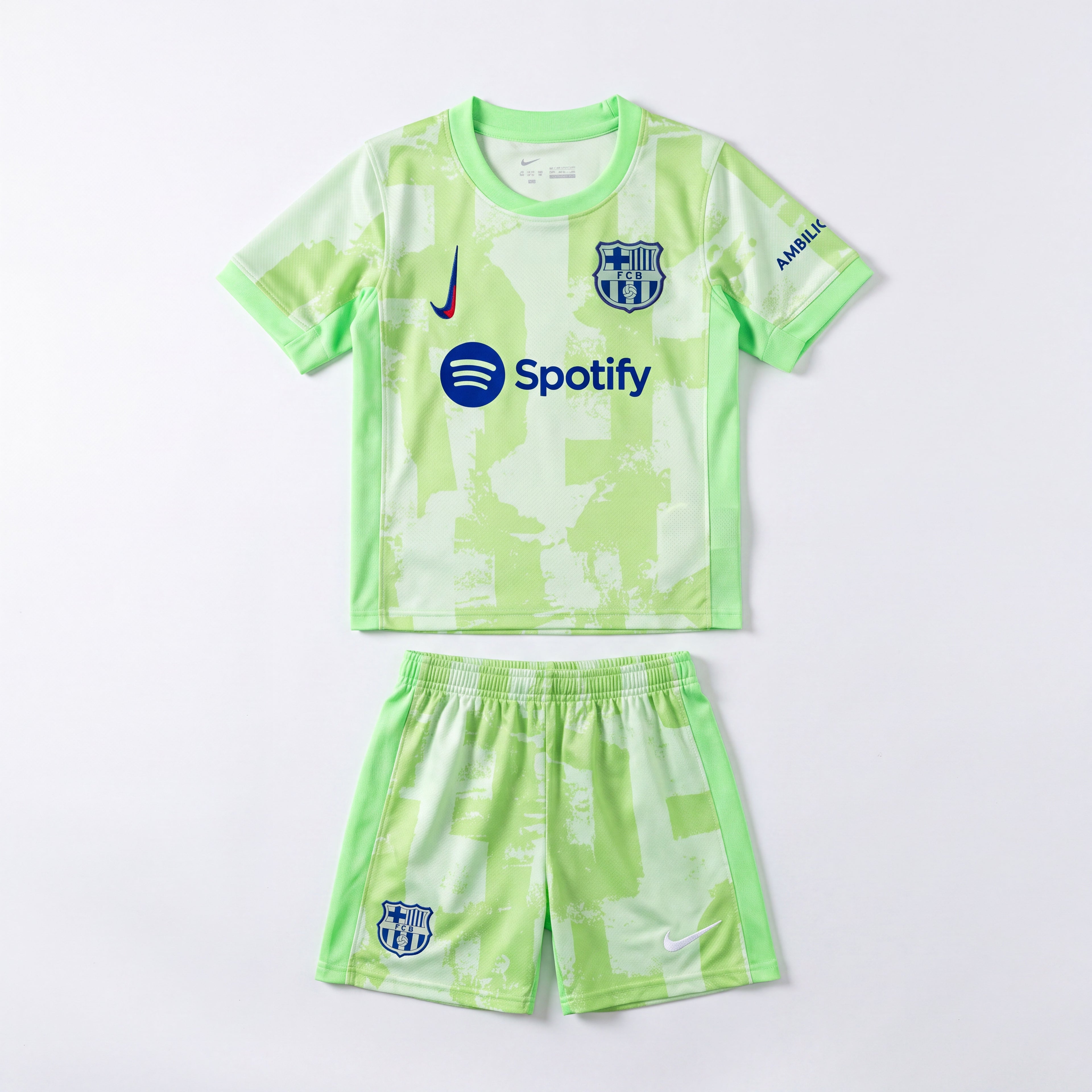 24/25 kids Barcelona third away kids set