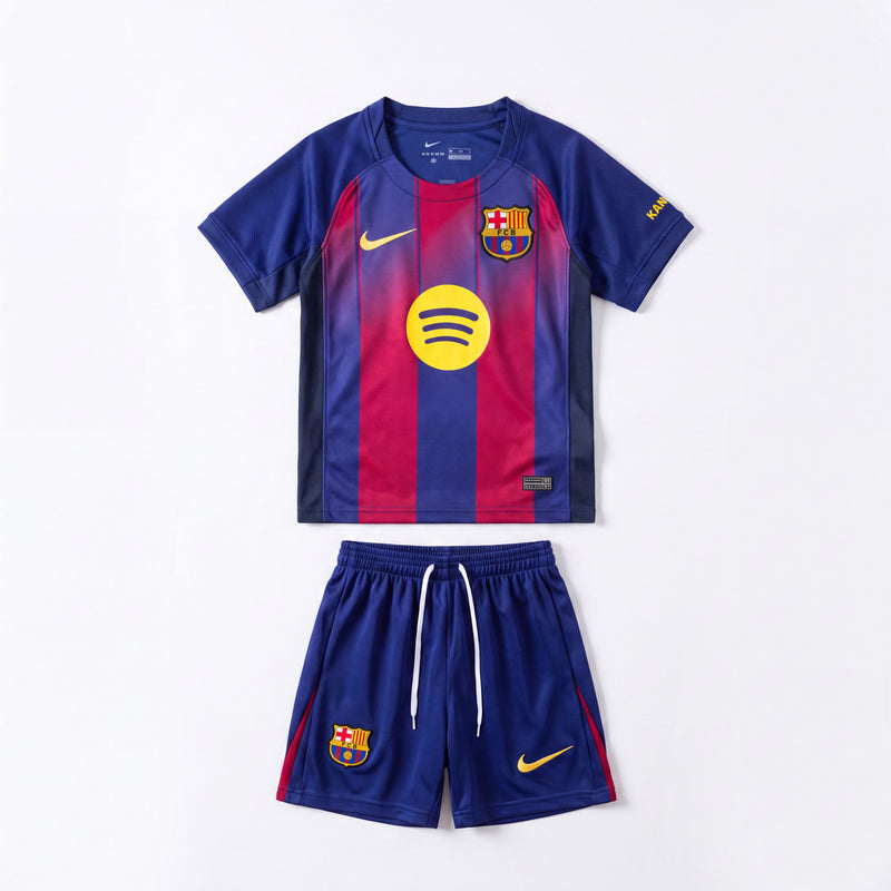 25/26 kids Barcelona home set kid