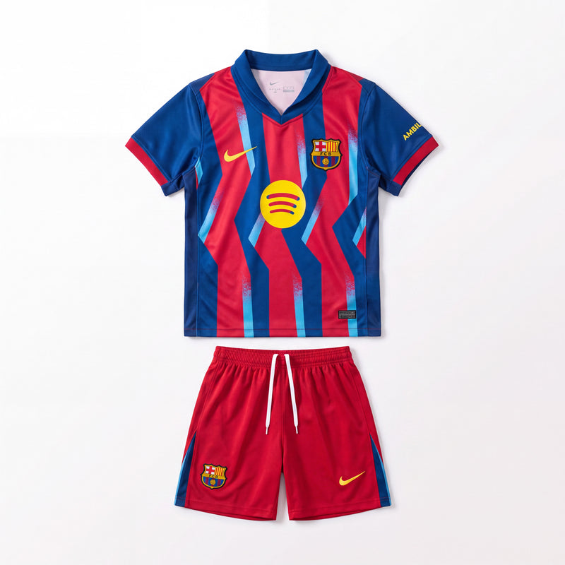 Barcelona 25/26 Fourth Away Kids Set