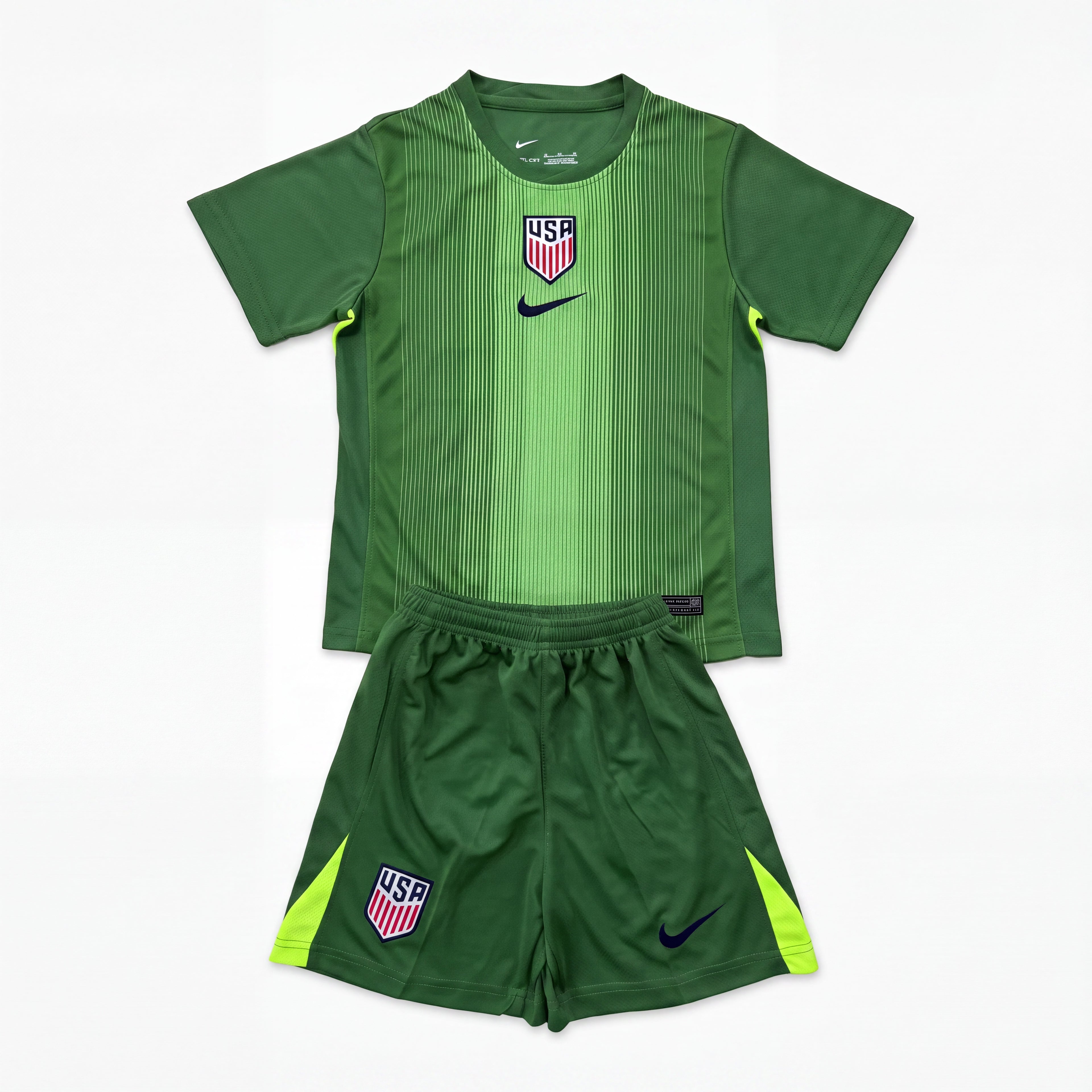 25-26 kids USA goalkeeper Green Set