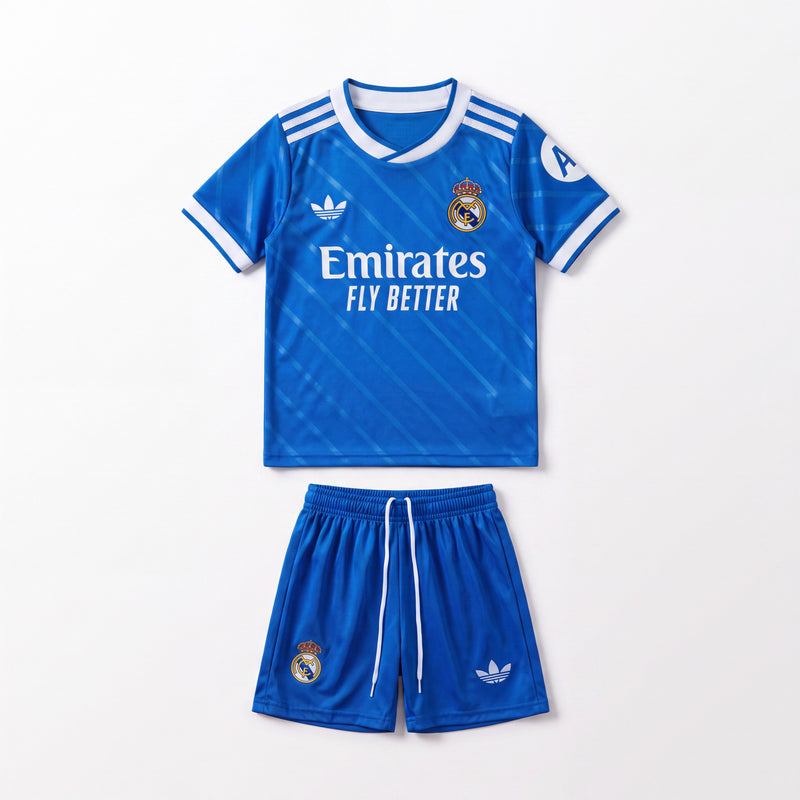 Real Madrid 25/26 Third away kids kit Set