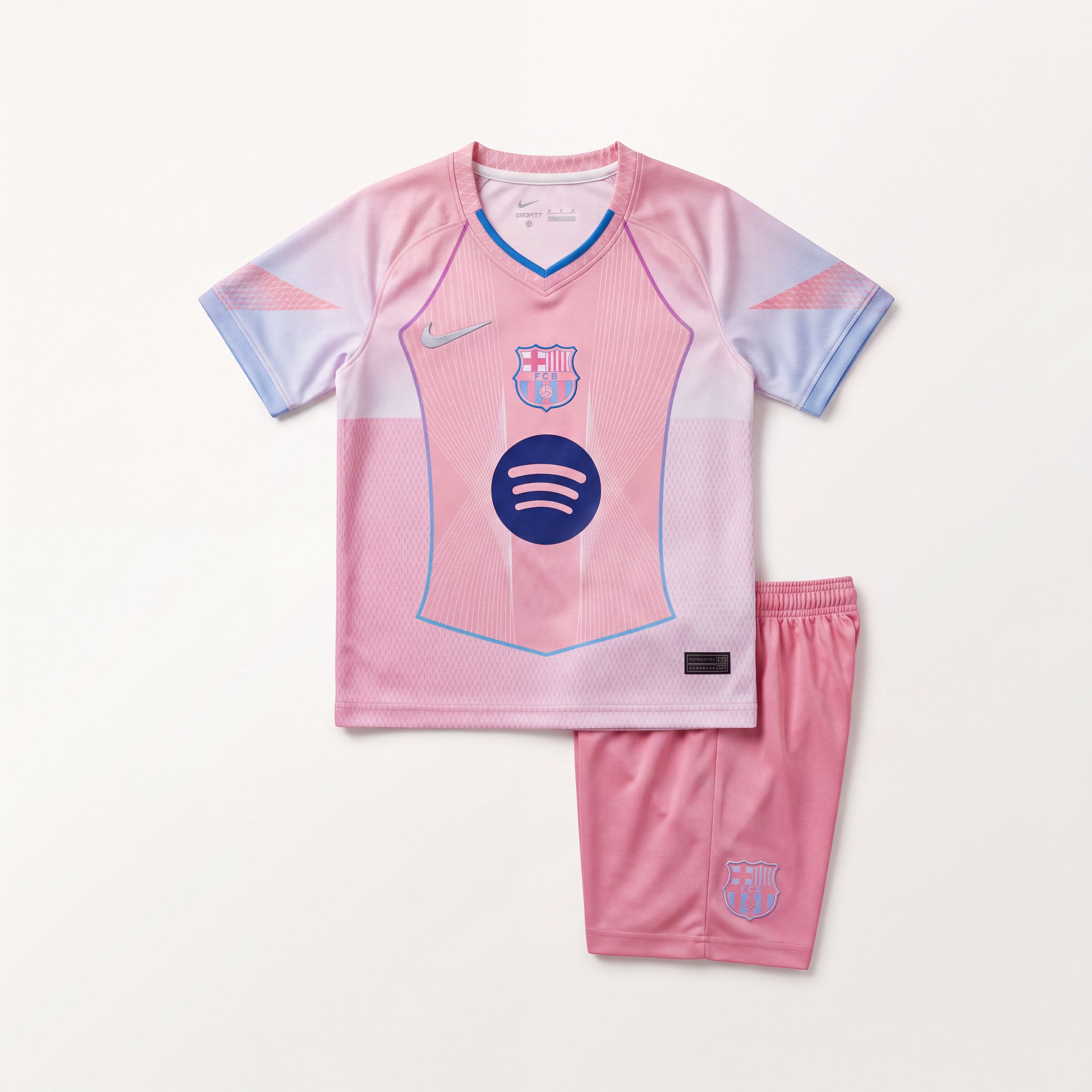 Ensemble Maillot Fc Barcelone Rose 2025/26