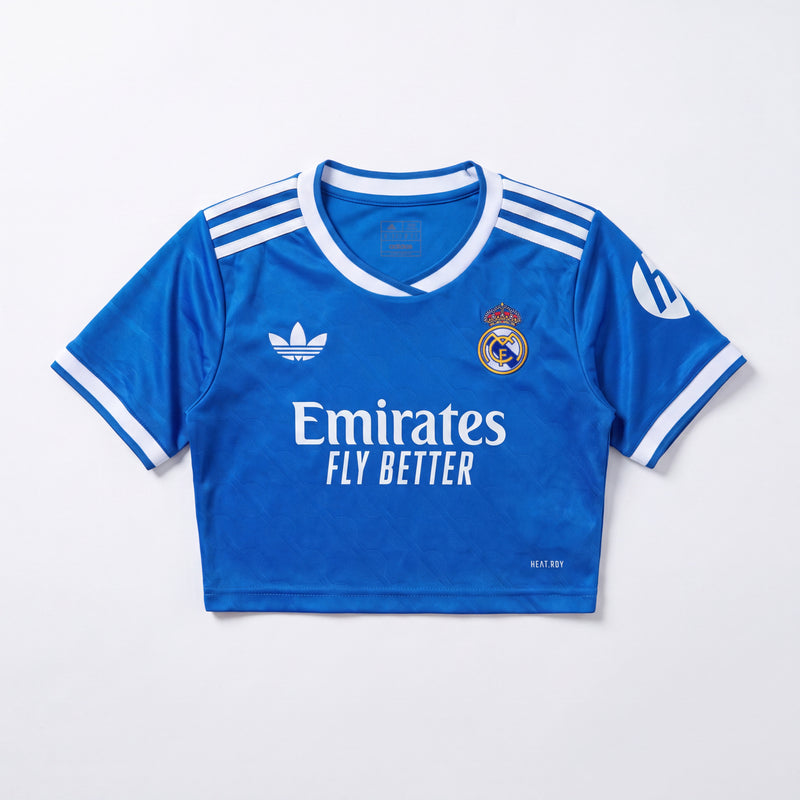 Crop Top Femme Real Madrid 25/26 Troisième Extérieur