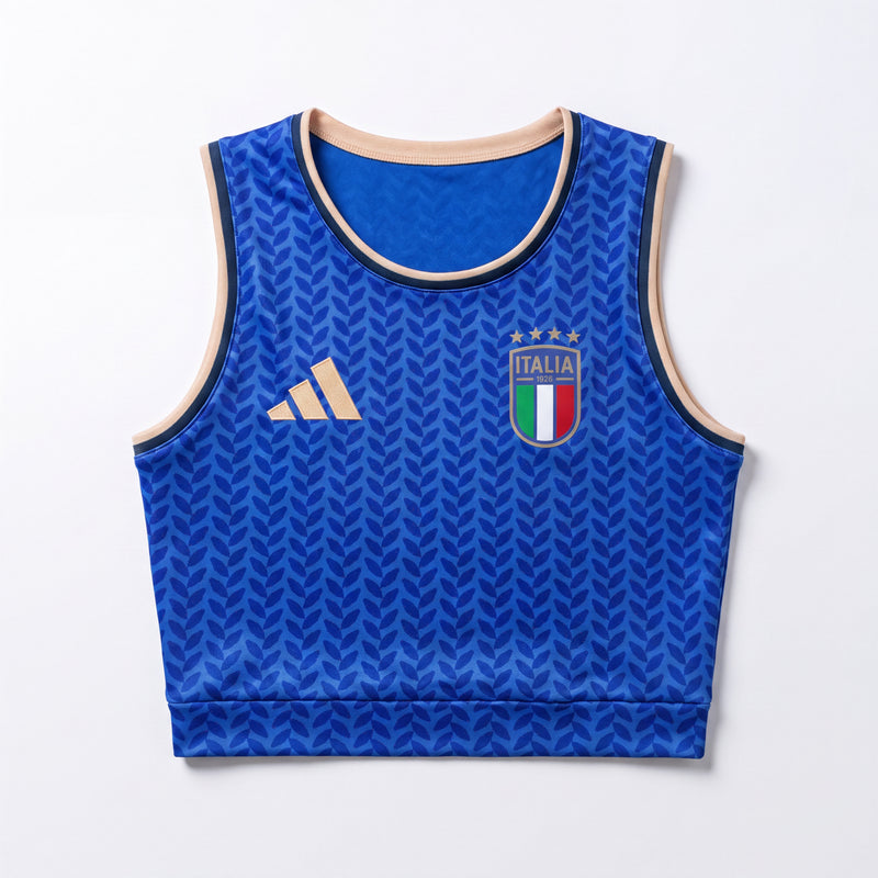 Crop Top Femme Italie 2026/27 Domicile