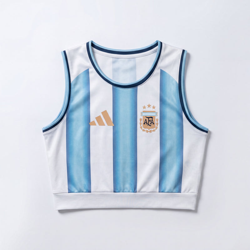 Crop Top Femme Argentine 2026/27 Domicile
